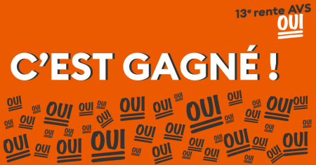13e rente AVS - Nous avons reussi !